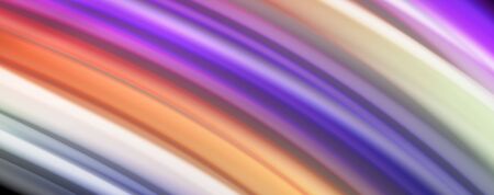 Fluid liquid color wave lines, glowing colorful light effect, abstract composition template. Geometric technology abstract pattern. Movement conceptのイラスト素材