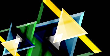 3d triangular vector minimal abstract background design, abstract poster geometric design, vector illustrationのイラスト素材