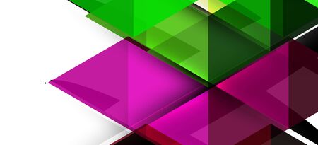 Colorful repeating triangles modern geometric in contemporary style on white background. Abstract geometric shape. Modern stylish texture. Vector abstract graphic design.のイラスト素材