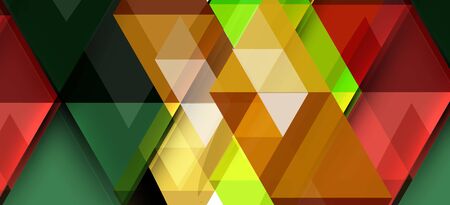 Abstract triangle pattern, colorful backdrop. Presentation template. Modern textured shape. Trendy modern styleのイラスト素材