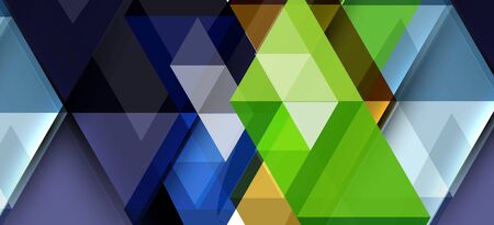 Abstract triangle pattern, colorful backdrop. Presentation template. Modern textured shape. Trendy modern style. Vector abstract geometric graphic design.のイラスト素材