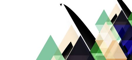 Abstract triangle pattern, colorful backdrop. Presentation template. Modern textured shape. Trendy modern style. Vector abstract geometric graphic design.のイラスト素材
