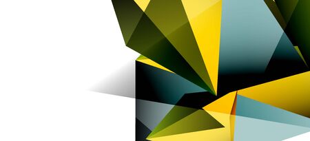 Triangle geometric background in trendy style on light background. Retro vector illustration. Colorful bright. Trendy modern style. Vector business illustration. Geometric template.のイラスト素材