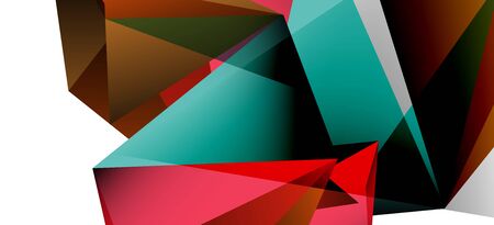 Triangle geometric background in trendy style on light background. Retro vector illustration. Colorful bright. Trendy modern style. Vector business illustration. Geometric template.のイラスト素材