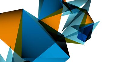 Triangle geometric background in trendy style on light background. Retro vector illustration. Colorful bright. Trendy modern style. Vector business illustration. Geometric template.のイラスト素材