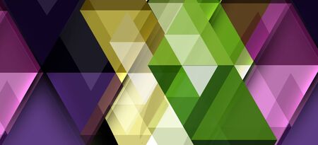 Colorful repeating triangles modern geometric in contemporary style on white background. Abstract geometric shape. Modern stylish texture. Vector abstract graphic design.のイラスト素材