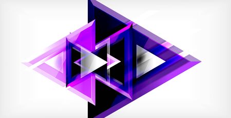 Dynamic triangle composition abstract backgroundのイラスト素材