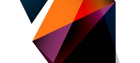 Triangle geometric background in trendy style on light background. Retro vector illustration. Colorful bright. Trendy modern style. Vector business illustration.のイラスト素材