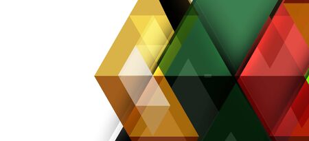 Abstract triangle pattern, colorful backdrop. Presentation template. Modern textured shape. Trendy modern styleのイラスト素材