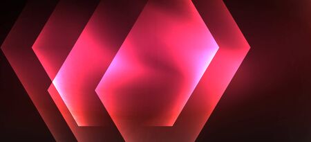 Neon shiny color lines background. Abstract colorful web template Geometric modern technology concept.のイラスト素材