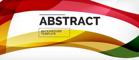 Linear wave web template. Vector illustration bright design. Decorative print. Decorative backdrop vector. Vector business illustrationのイラスト素材