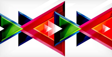 Dynamic triangle composition abstract background, vector illustrationのイラスト素材