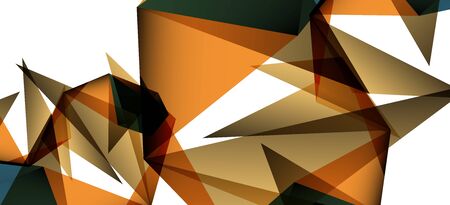 Vintage abstract template with triangle mosaic composition vector white background. Simple design background. Modern flat design. Color abstract background. Beautiful vector pattern.のイラスト素材