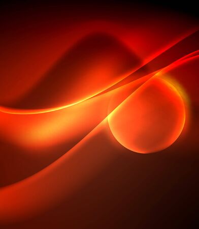Shiny color bright neon abstract wave template. Abstract bright light. Neon light glowing effect. Space background. Abstract shapeのイラスト素材