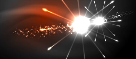 Colorful pyrotechnics show. Sky clouds. Black background. Festival celebration. Abstract fireworks dark sky night.のイラスト素材