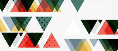 Vector triangle geometric abstract composition background. Retro vector illustration. Ornament...