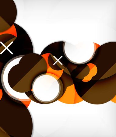 Abstract circle pattern background, geometric creative texture for your project.のイラスト素材