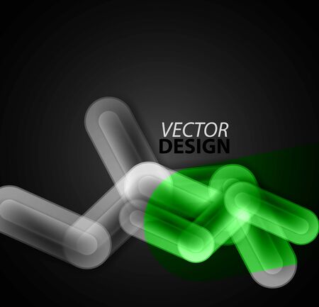 Abstract glass or metallic chain connection backgroundのイラスト素材