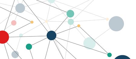 Line points connections geometric abstract background.のイラスト素材
