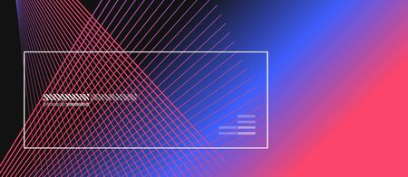 Wave lines with blend effect on fluid gradient, abstract background colorful liquid poster. Vector Illustration For Wallpaper, Banner, Background, Card, Book Illustration, landing pageのイラスト素材