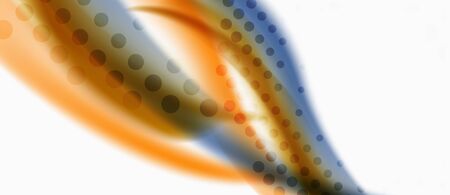 Trendy abstract wave blur pattern, multicolored lines on white background for wallpaper design. Colorful background vector. Modern pattern. Creative vector element.のイラスト素材