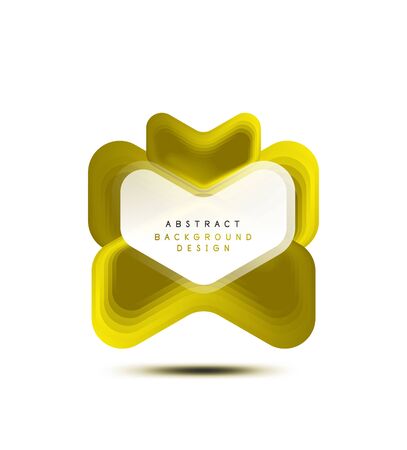 Vector arrow geometric banner created with blend color shapes effects. Trendy simple button, icon or business branding template, minimal style. Illustration For Wallpaper, Banner, Backgroundのイラスト素材