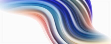 Modern techno Fluid color flow on white colorful poste. Art for your designのイラスト素材