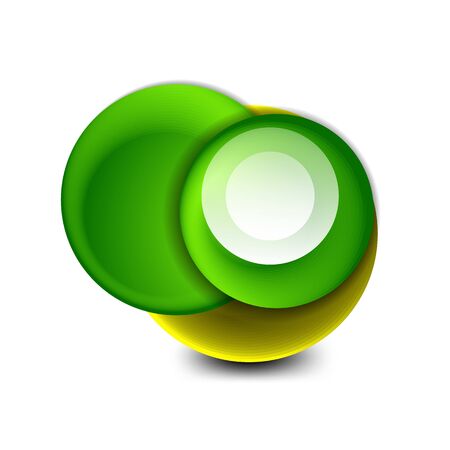 Vector swirl circle banner, 3d style abstract sphere or round shape icon or background templates. Vector Illustration For Wallpaper, Banner, Background, Card, Book Illustration, landing pageのイラスト素材