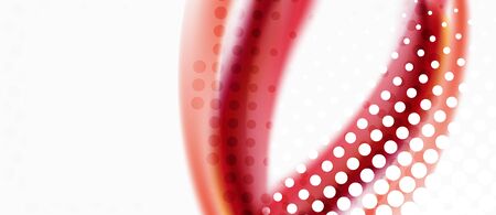 Line wave art illustration on light backdrop. Vector abstract design banner template. Business template. Abstract art background. Graphic element.のイラスト素材