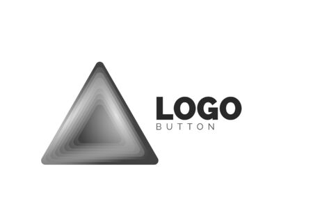 Triangle icon geometric logo templateのイラスト素材