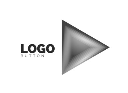 Triangle icon geometric logo template.のイラスト素材