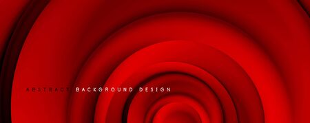Vector 3d style abstract swirl circles, modern techno digital trendy abstract background. Vector Illustration For Wallpaper, Banner, Background, Card, Book Illustration, landing pageのイラスト素材