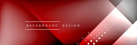 Abstract background - squares and lines composition created with lights and shadows. Technology or business digital templateのイラスト素材