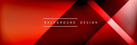 Abstract background - squares and lines composition created with lights and shadows. Technology or business digital templateのイラスト素材