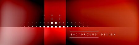 Abstract background - squares and lines composition created with lights and shadows. Technology or business digital templateのイラスト素材