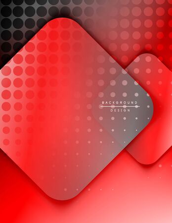 Rounded squares shapes composition geometric abstract background. 3D shadow effects and fluid gradients. Modern overlapping forms. Vector Illustration For Wallpaper, Banner, Background, Card, Book, Illustration, landing page, cover, placard, poster, banner, flyer, designのイラスト素材