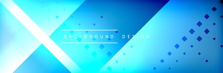Abstract background - squares and lines composition created with lights and shadows. Technology or business digital templateのイラスト素材