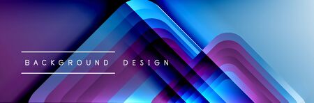 Round squares shapes composition geometric abstract background. Vector Illustration