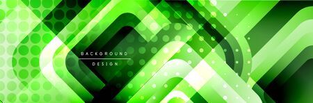 Round squares shapes composition geometric abstract background. Vector Illustrationのイラスト素材