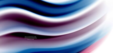 Silk smooth lines on white, liquid fluid color waves. Vector Illustrations For Wallpaper, Banner, Background, Card, Book, Illustration, landing page, cover, placard, poster, banner, flyer, designのイラスト素材