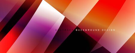 Wave liquid style lines with shadows and light on gradient backgroundのイラスト素材