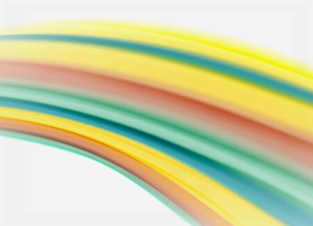 Wave lines abstract background, smooth silk design with rainbow style colors. Liquid fluid color waves. Vector Illustration For Wallpaper, Banner, Background, Card, Book, Illustration, landing page, cover, placard, poster, banner, flyer, designのイラスト素材