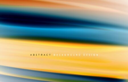 Abstract background - fluid color gradient waves, with dynamic motion line effect. Vector Illustration For Wallpaper, Banner, Background, Card, Book Illustration, landing pageのイラスト素材