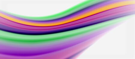 Wave lines abstract background, smooth silk design with rainbow style colors. Liquid fluid color waves. Vector Illustration For Wallpaper, Banner, Background, Card, Book, Illustration, landing page, cover, placard, poster, banner, flyer, designのイラスト素材