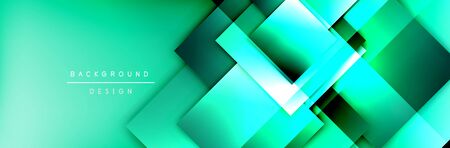 Square shapes composition geometric abstract background. 3D shadow effects and fluid gradients. Modern overlapping formsのイラスト素材