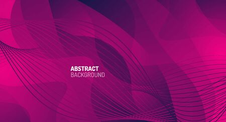 Wave pattern fluid gradients, abstract lines for Wallpaper, Banner, Background, Card, Book Illustration, landing pageのイラスト素材