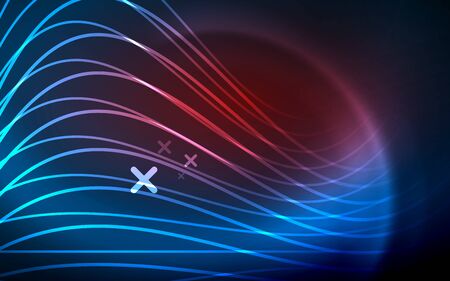 Abstract background - blue neon line design for Wallpaper, Banner, Background, Card, Book Illustration, landing pageのイラスト素材