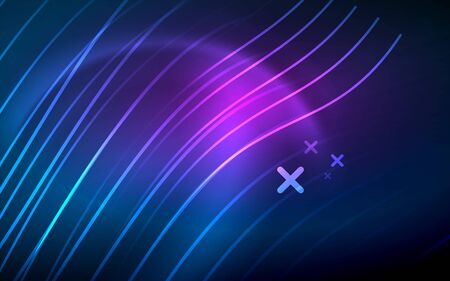 Abstract background - blue neon line design for Wallpaper, Banner, Background, Card, Book Illustration, landing pageのイラスト素材