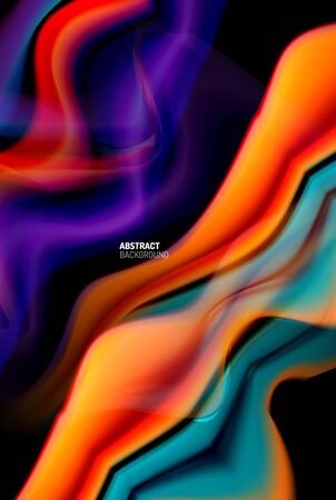 Liquid gradients abstract background, color wave pattern poster design for Wallpaper, Banner, Background, Card, Book Illustration, landing pageのイラスト素材