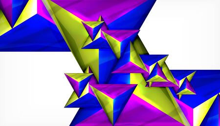 Triangle geometric vector abstract background